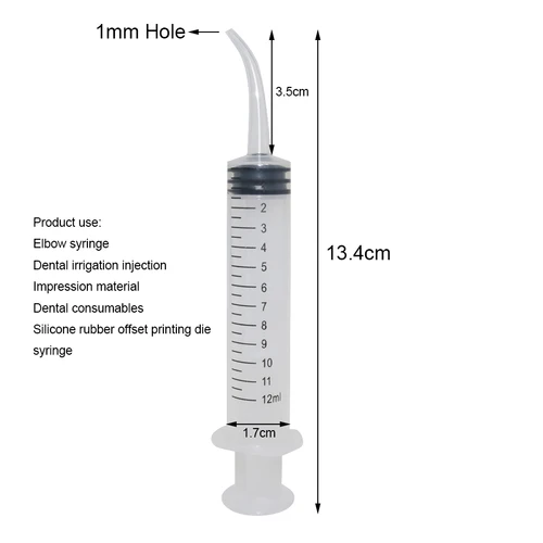 새 유방 수유 팔꿈치 주사기, 약 수유, 12ml 플라스틱 주사기, 바늘없는 주사기, 비둘기 수유, 1 ~ 5 개 세일 2
