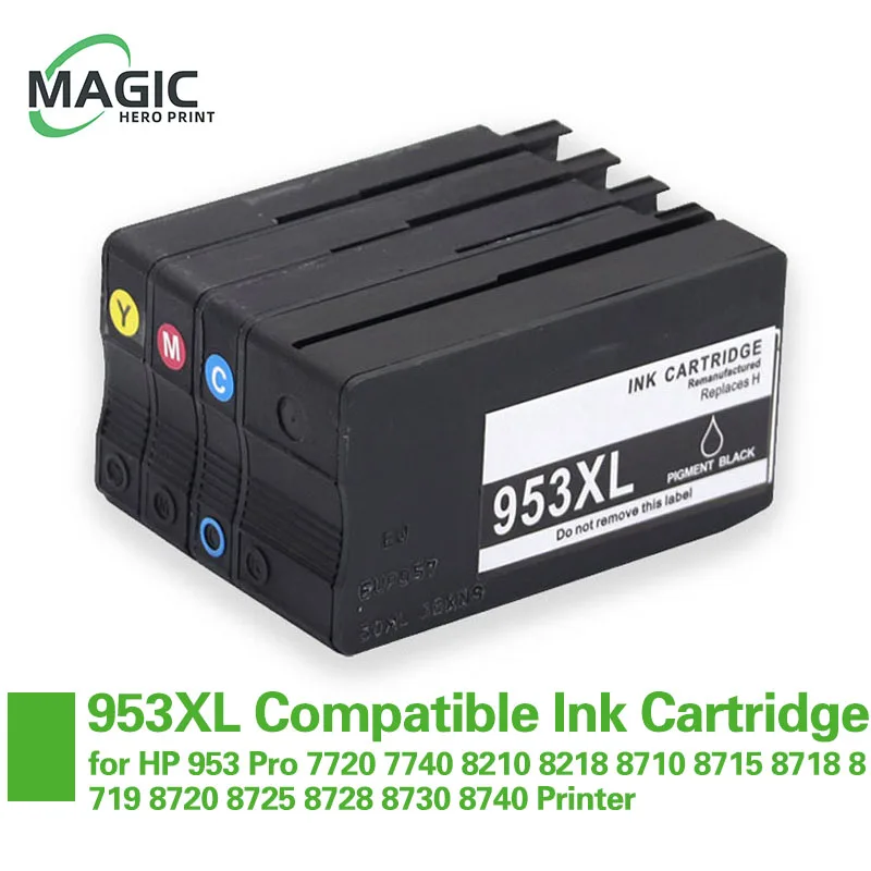 

NEW Compatible Ink Cartridge 953 953XL for HP 953 Pro 7720 7740 8210 8218 8710 8715 8718 8719 8720 8725 8728 8730 8740 Printer