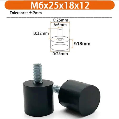 M6 M8 M10 Rubber Adjustable Feet Pad Feet Pad With Screw Table Chair Balck Leveling Foot Pad Furniture Leg Anti-shock Protection - Image 15