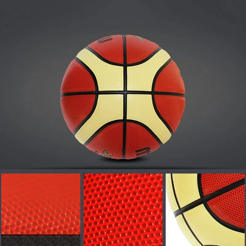 Molten Original Basketball XJ1000 Ball Official Size 7/6/5 PU Leather Outdoor Indoor Match Training Men Women Baloncesto 3