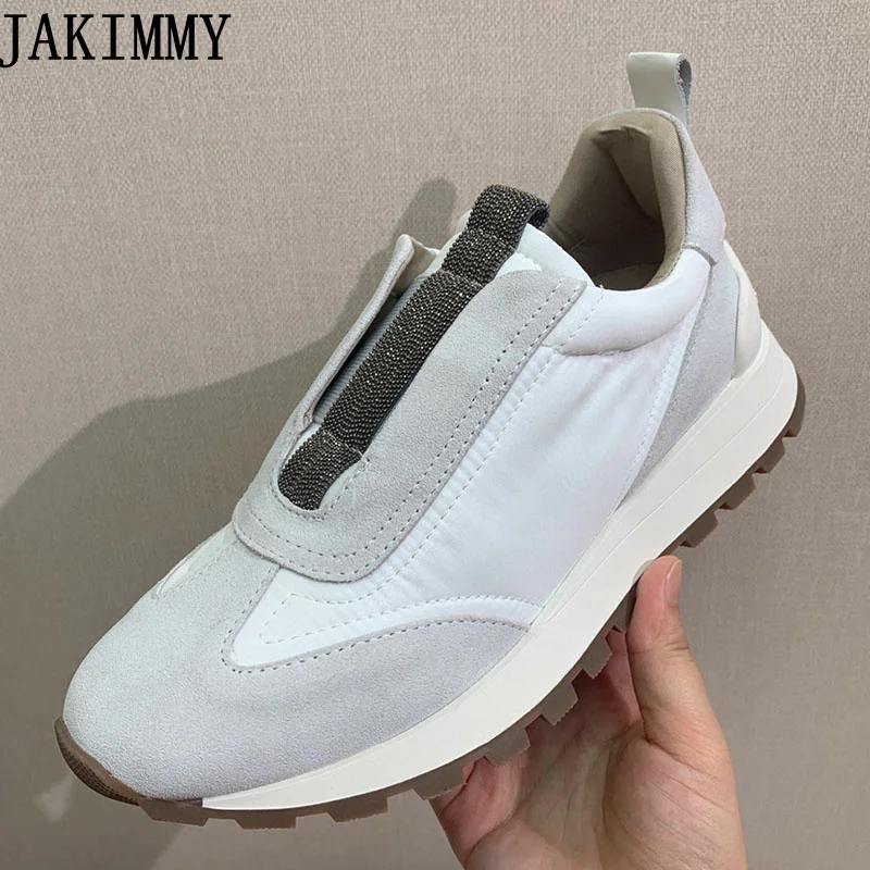 

2024 Spring Platform Sneakers Women Slip On Loafers Flat Shoes For Women Thick Sole Brand Comfortable light Walking Shoes Ladies