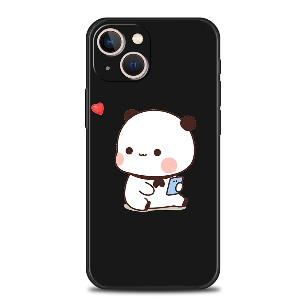 Bubududu Panda Handy hülle Abdeckung für iPhone 16 15 14 13 12 11 Pro Max 7 8 plus xr xs Silikon Soft Fundas Shell Capas Taschen Coque – Detail 3