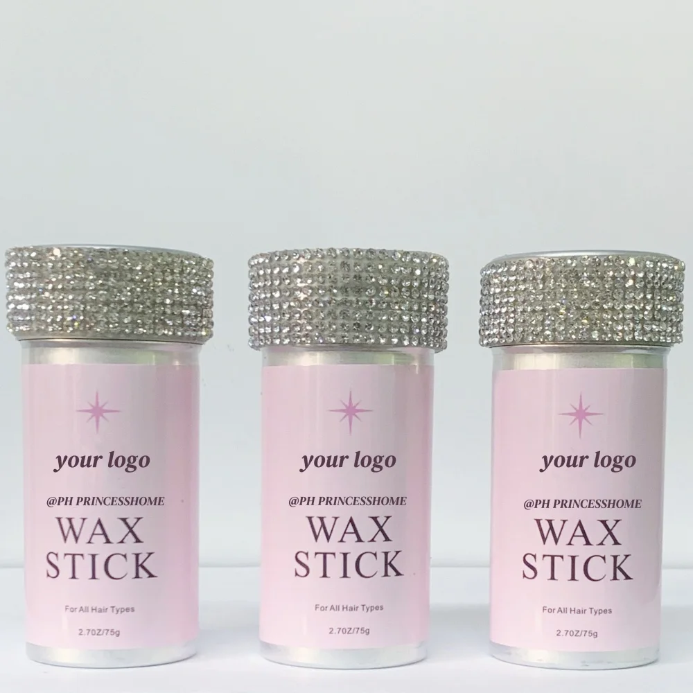 75g 2.7FL.OZ Hair Wax Stick Gel for Broken Hair Artifact Anti-frizz Smoothing Wax Stick For Lace Wigs Toupee 1pcs