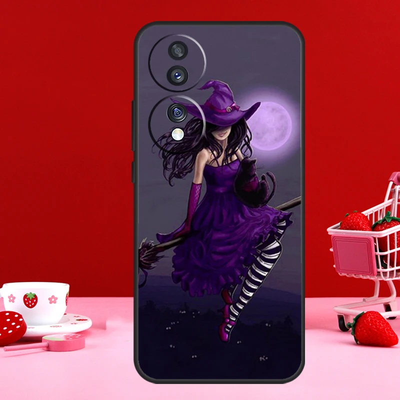 Halloween Moon Witch Horror Magic Phone Case