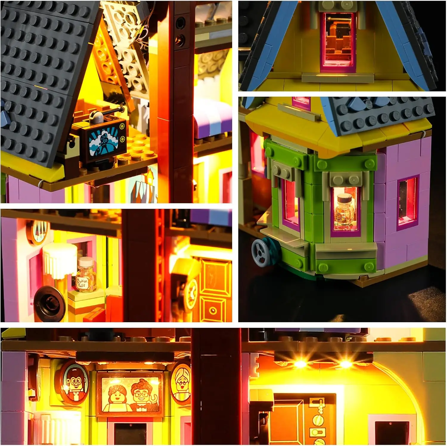 【希少】パラドン　はてなブロック　ポータブルライト Hprosper 5V LED Light For 43217 Disney City Expert Flying