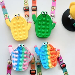 Sac de grenouille Pop It Fidget Toys, jouets Push Bubble, décompression Anti Stress, jouet à presser sensoriel pour enfants, cadeau, nouveau, Kawaii 