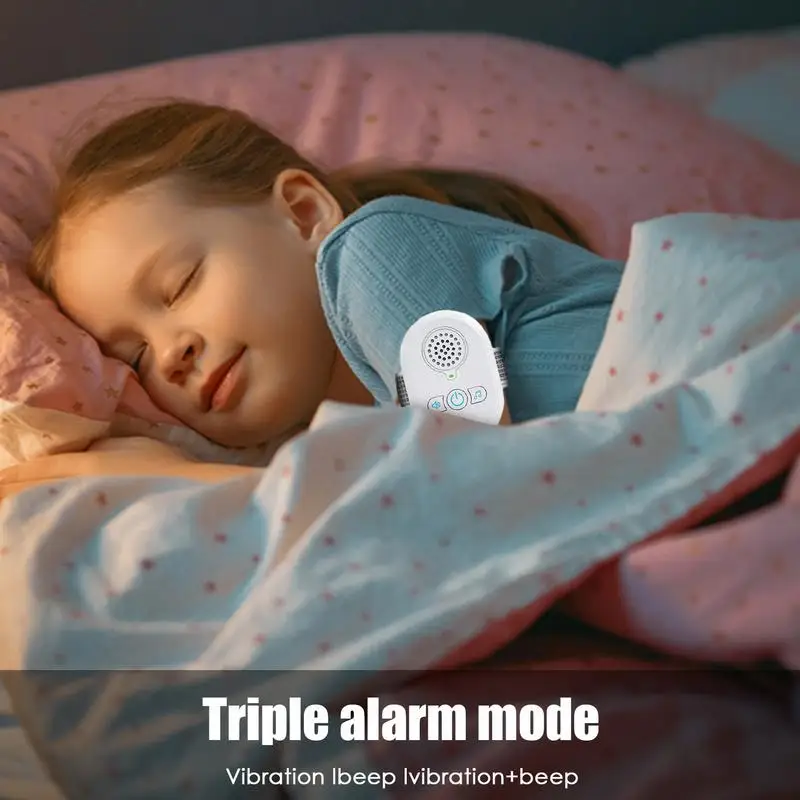 Bed Wetting Alarm for Boys and Girls USB Rechargeable Moisture Sensor Alarm Bedwetting Alarm with High Sensitivity Sensor