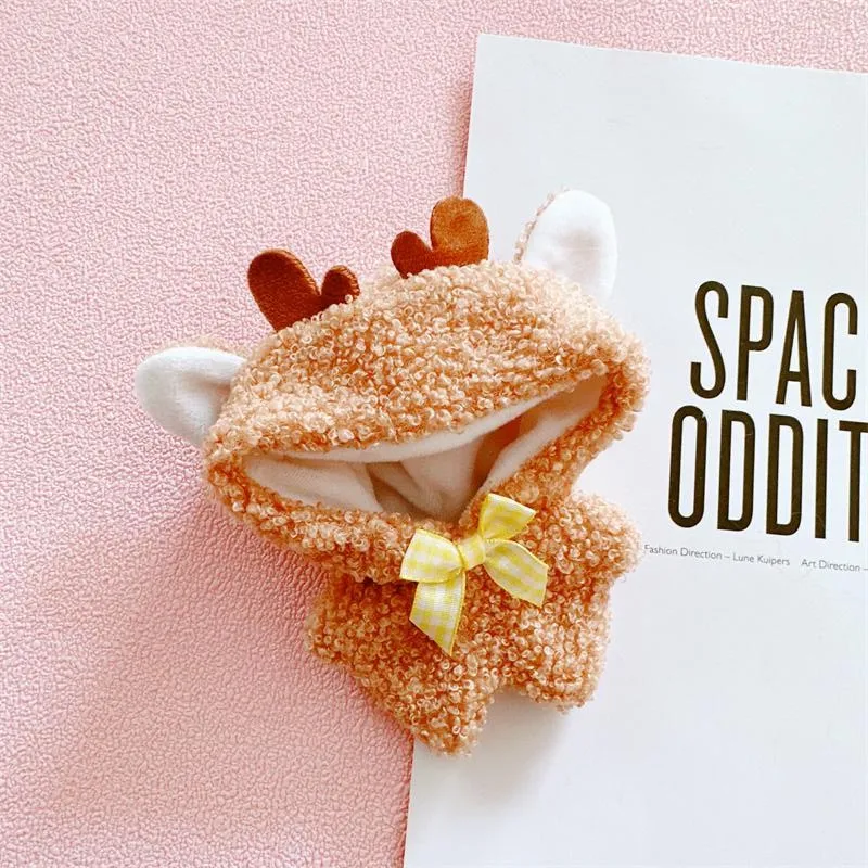 thumbnail image 1 of Mini ropa de peluche para muñecas, traje de 17cm, accesorios para Kpop, Exo, Labubu, Idol, conejo, mono, ropa para fanáticos, regalo DIY, 1 of 5
