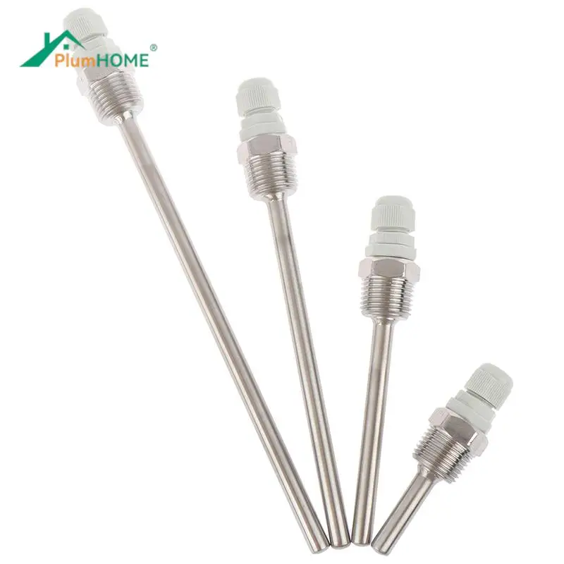 HOT Sale Stainless Steel Thermowell 1/2 NPT Threads For Temperature Sensors 50-200mm