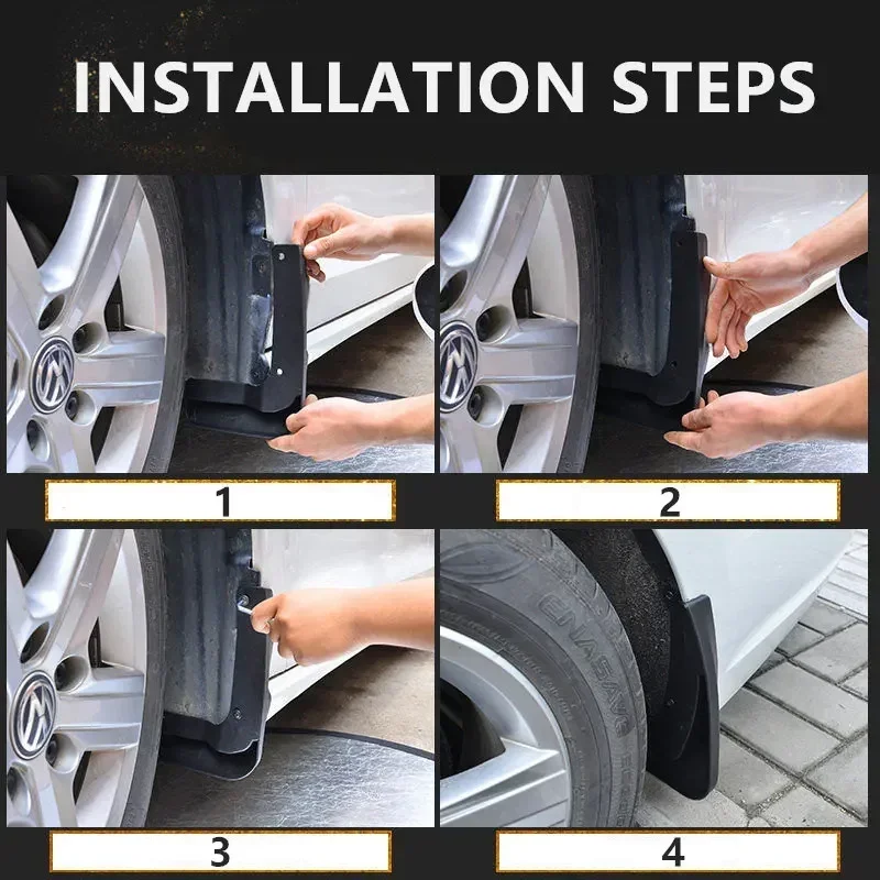 Car Mudflaps 4pcs for Suzuki Jimny Mudguards Fender Mud Flap Guard Splash Guards Front Rear car mud flaps car mudguard