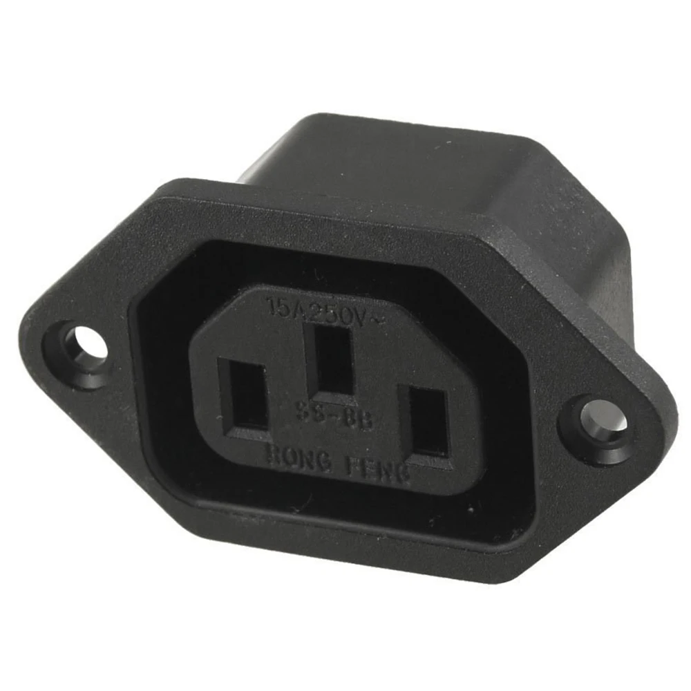 

10pcs AC 250V 10A IEC 320 C13 Panel Mount Connector Socket