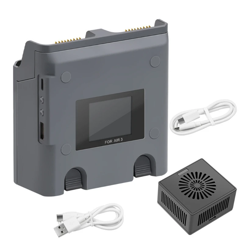 Two Way Battery Charging Hubs Quick for Air 3 Drones 2Batteries Charging Hubs Two Woking Modes Storage &Charging