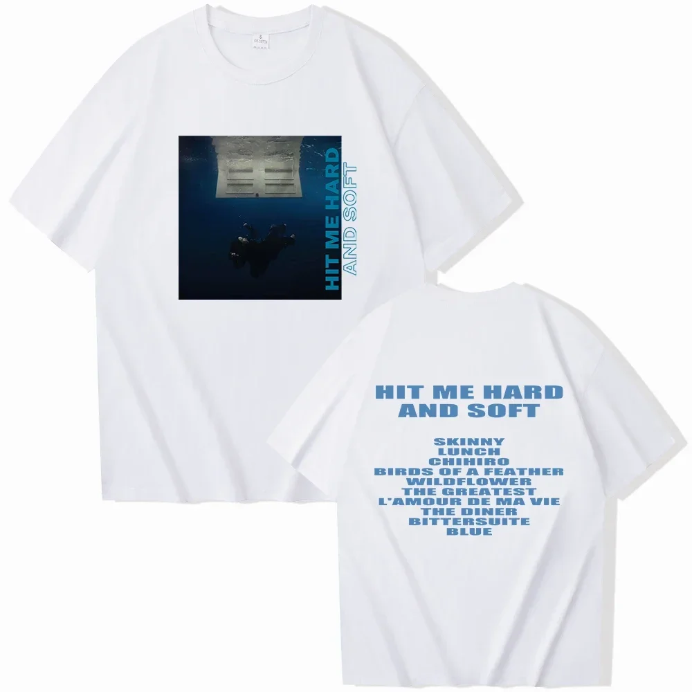 Hit Me Hard And Soft Billie T-shirt O-Neck Short Sleeve Shirts Fans Gift women 3