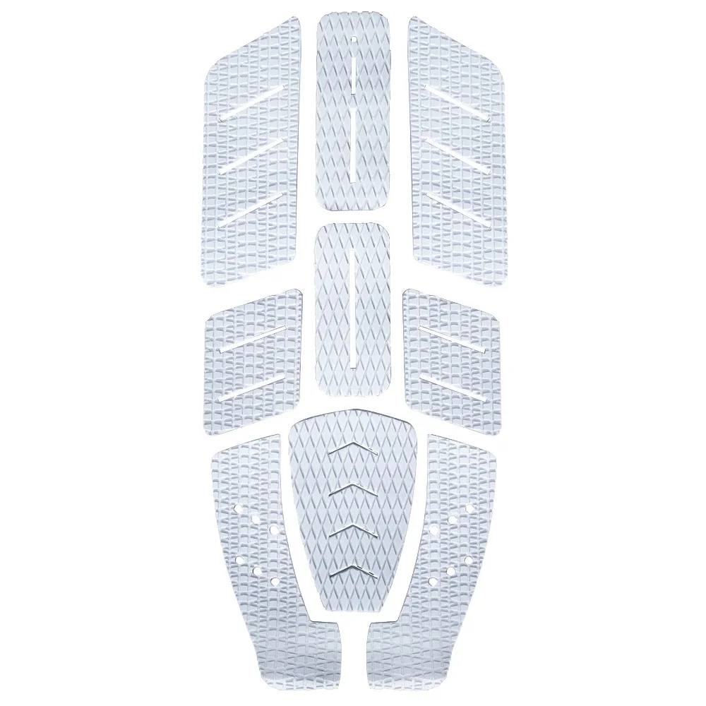 Surfboard Traction Pad 9pc/lot surfboard 3M grip back glue foot pad EVA Foam non-slip mat premium traction surfboard back glue pad paddle board sheet