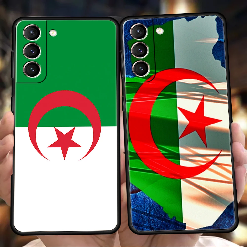 Algerien Flagge Fall für Samsung Galaxy S24 S23 S22 S20 S21 Fe Ultra S10 S10E S9 S8 plus 5g Silikon stoß feste Telefon abdeckung Capas