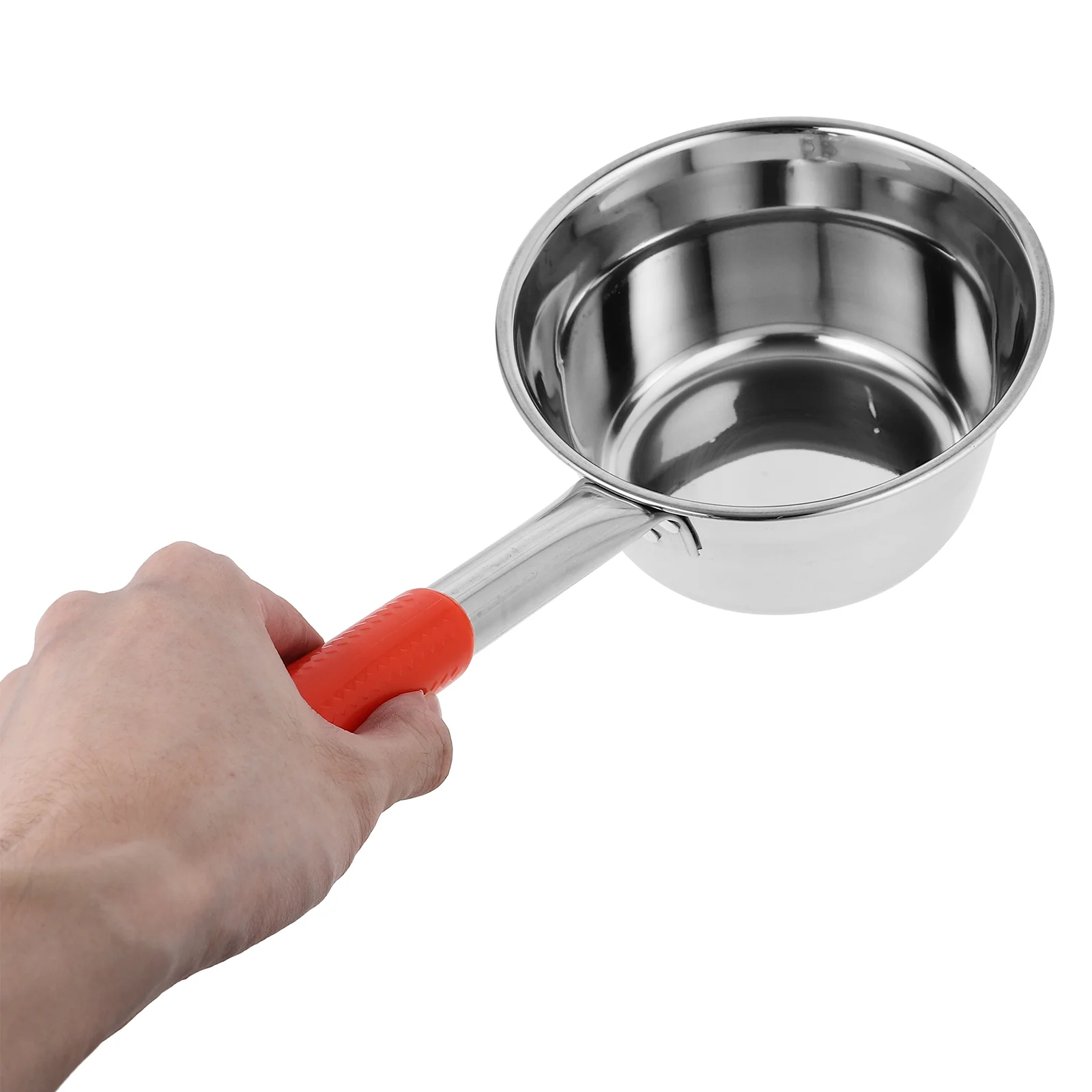 Portable Water Ladle Stainless Steel Kitchen Ladle Water Scoop Canteen Spoon Garden Watering Spoon Camping Hiking Outdoor Metal