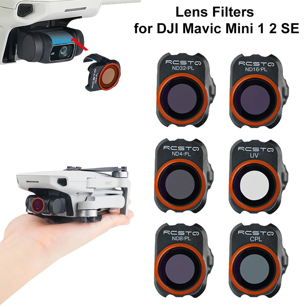 1/4/6 шт. фильтры для объектива DJI Mavic Mini 1 2 SE UV/CPL/ND/PL Drone Оптическое стекло защитное