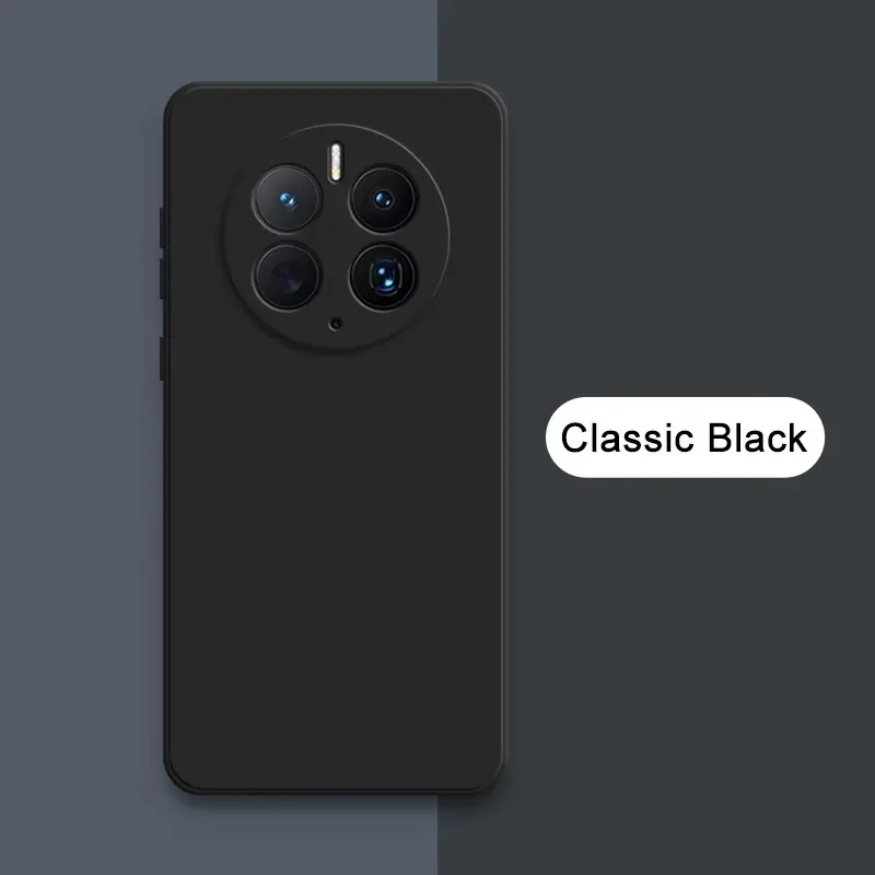 Square Liquid Silicone Shockproof Phone Case - Soft Protective Back Cover