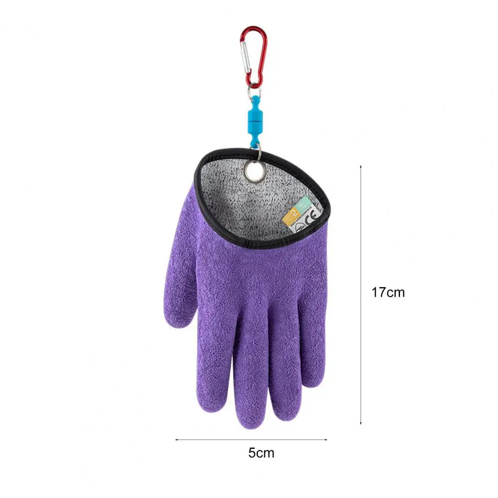 Left/Right Fishing Glove 1Pc Thickened Non-slip Lightweight Fishing Glove Outdoor Fish Catching Waterproof for Fisherman