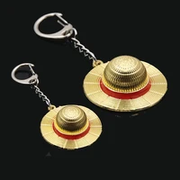 Classic Anime Keychain Straw Hat Pendant Metal Key Chains For Fans Cosplay Keyrings Accessories Jewelry 1
