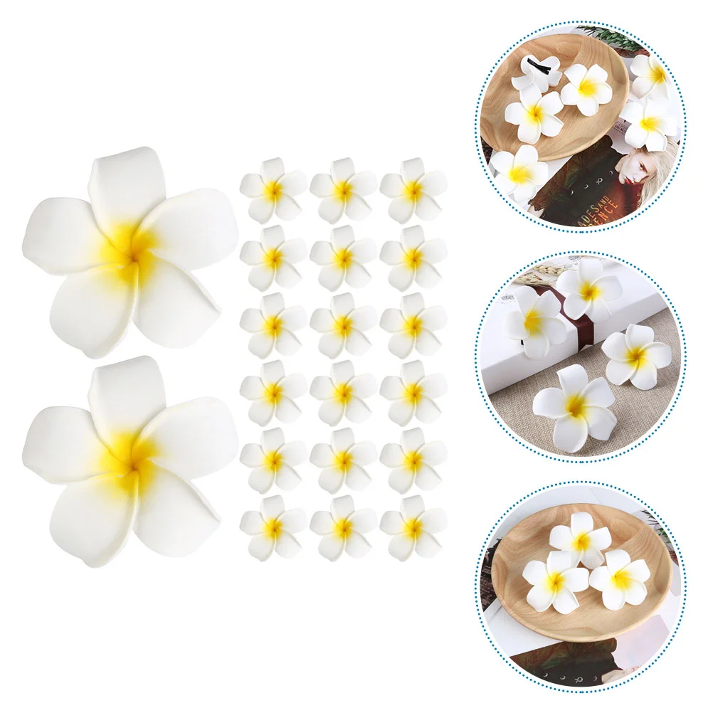 20 Pcs Tropical Flower Hairpin Hair Clip Women Hawaiian Flowers Hair