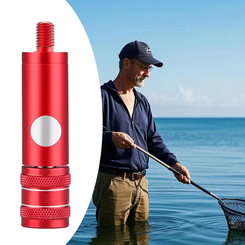 Fish Landing Dip Net Connector Fitting Quick Release Landing Net Head Adapter Press Type Joint Fishing Supplies Dropshipping
