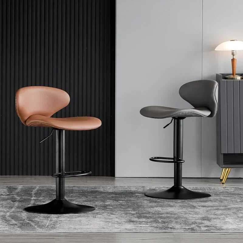 Modern Swivel Bar Chairs Counter Height Barstools with High Backrest Easy Assembly in 3-5 Minutes Kitchen Seating