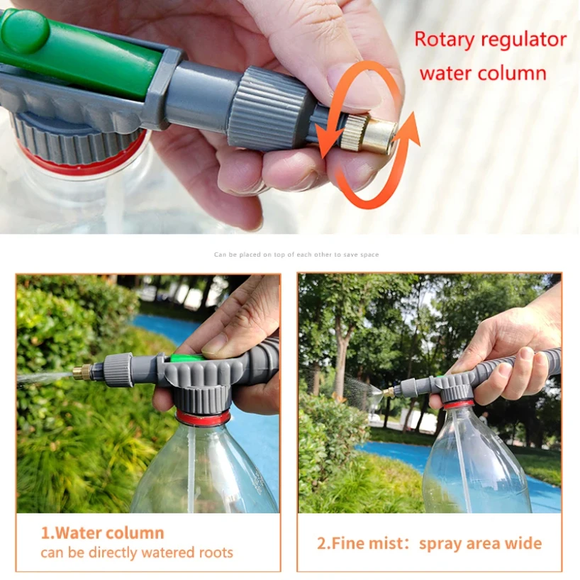 Garden Watering Artifact Beverage Bottle Sprayer Cola Spray Head Universal Reciprocating Pull-out Disinfection Watering Vegetabl 6