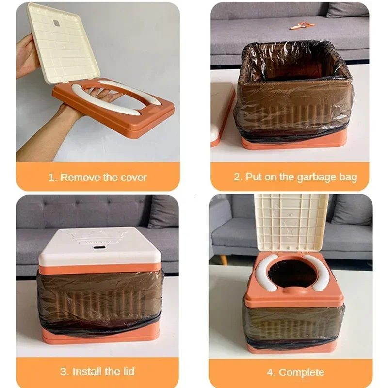 Potty Training Toilet for Kids Children's Solid Color Portable Folding Car Emergency and Outdoor Activities Toilet Toilet 3