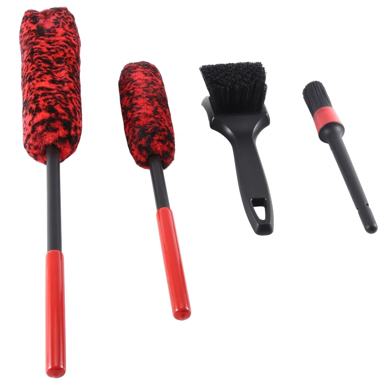 

Wheel Brush Wheel Brush Kit For Cleaning Wheel And Tire, Soft Wheel Cleaning Brush, Detailing Brush And Stiff Tire Brush