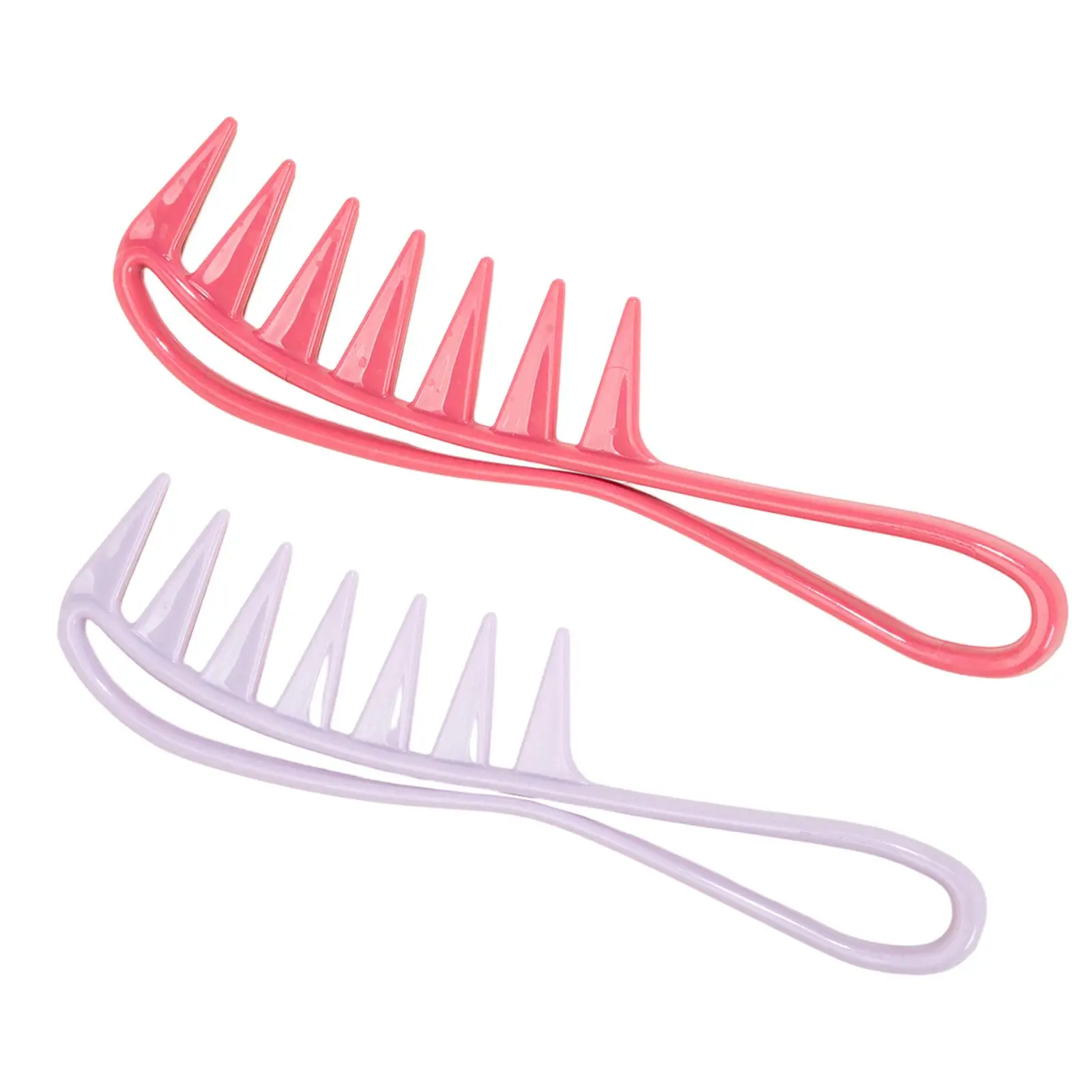 Wide Tooth Comb Ergonomic Professional Hair Detangling Comb Styling Comb Hair Brush for Barber Salon Curly Wet Wavy Thick Hair 4
