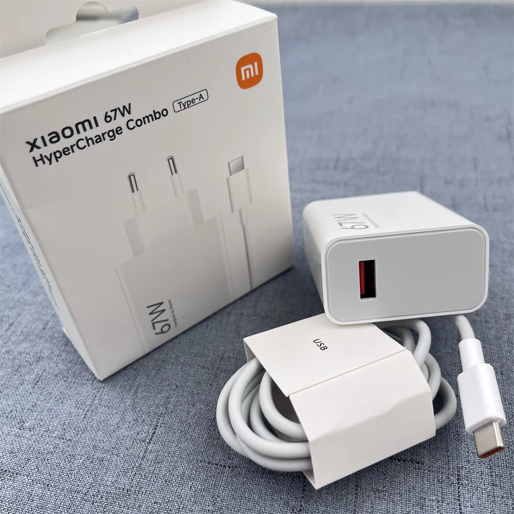Xiaomi HyperCharge Fast Charging Combo EU Charger + Type C Cable Kit