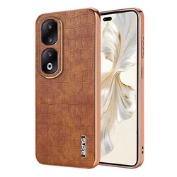 Custodia per telefono in pelle shockproof con bumper di protezione di lusso