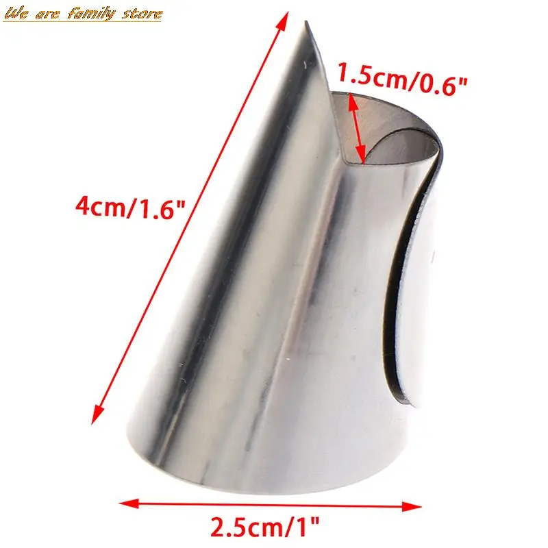 2pcs Stainless Steel Kitchen Cutting Protection Tools Finger Protectors Peanut Sheller Vegetable Nuts Peeling Finger Guard