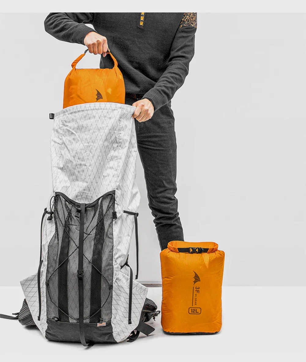 3F UL GEAR Drifting Bag Waterproof Dry Bag Canoe Kayak Rafting Sports Floating Storage Bags Folding Travel Camping Hiking Bag 6