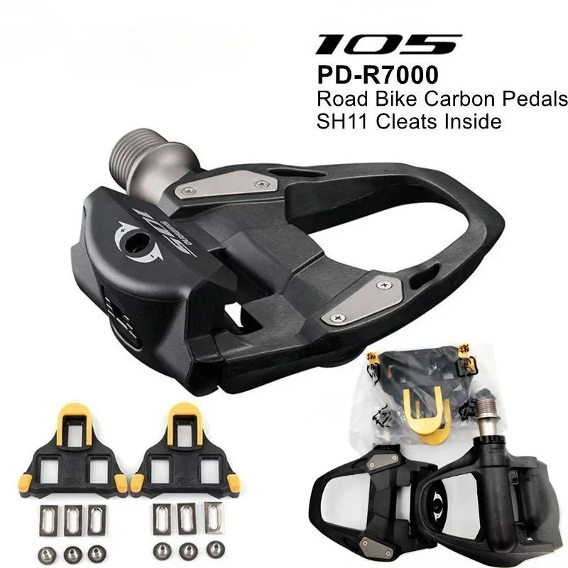 

105 Pedals PD-R7000/5800 Road Bike Pedals Carbon Self-Locking Pedals SPD Pedals With SM-SH11 Cleat 105 Pedals Carbon R7000 pedal