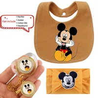 [Set] 2025 Baby Pacifier + Chain clip + Baby wipes + baby hair band Newborn Pacifier Silicone nipple Baby shower Gift 0-8M