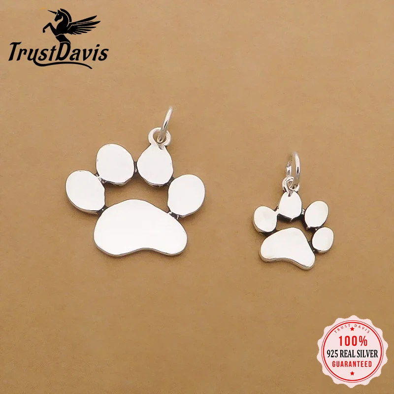 925 Sterling Silver Sweet Cat Claw Pendant Necklace Bracelet Accessories pendant necklace silver necklace