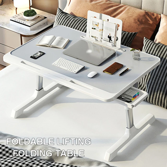 Tavolo da studio per camera da letto supporto da scrivania regolabile per  Laptop scrivania ergonomica portatile per TV divano PC Notebook scrivania da  tavolo con libreria - AliExpress