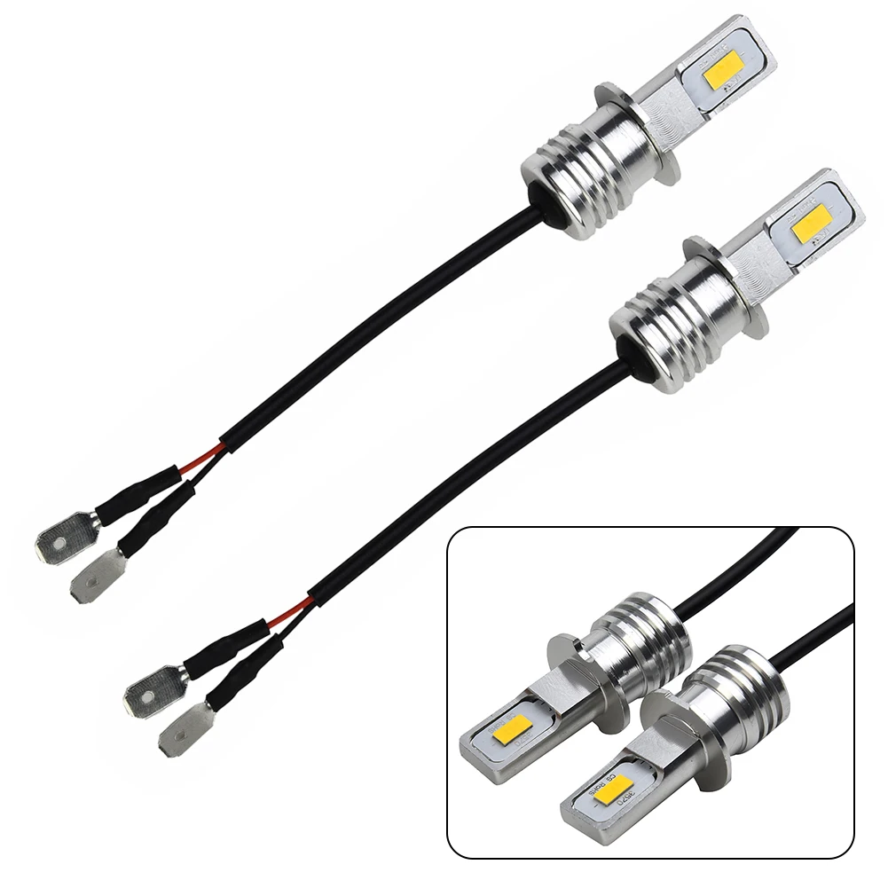 

Accessories Replacement Light Bulbs Conversion Kit Durable H3 CSP Useful 2 Pcs 80W 2000LM 3000K Aluminum Alloy