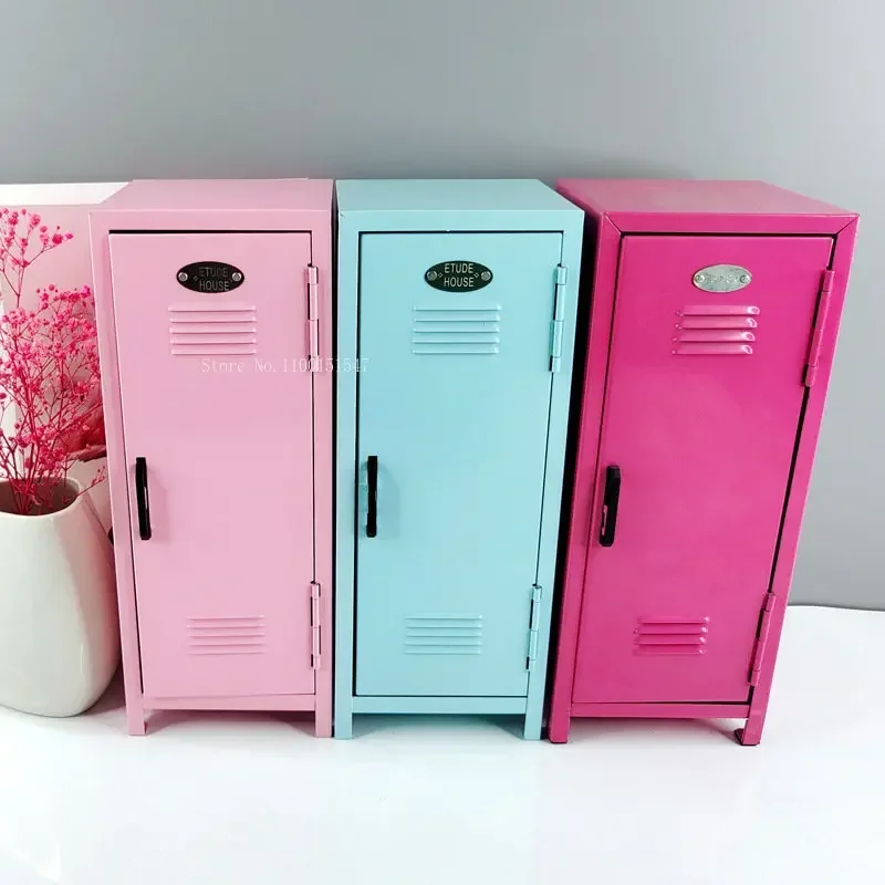 

Keys And Items Paper Cabinet Money Bank Iron Mini Small Cosmetics Storage Box Cards Other Desktop Dormitory