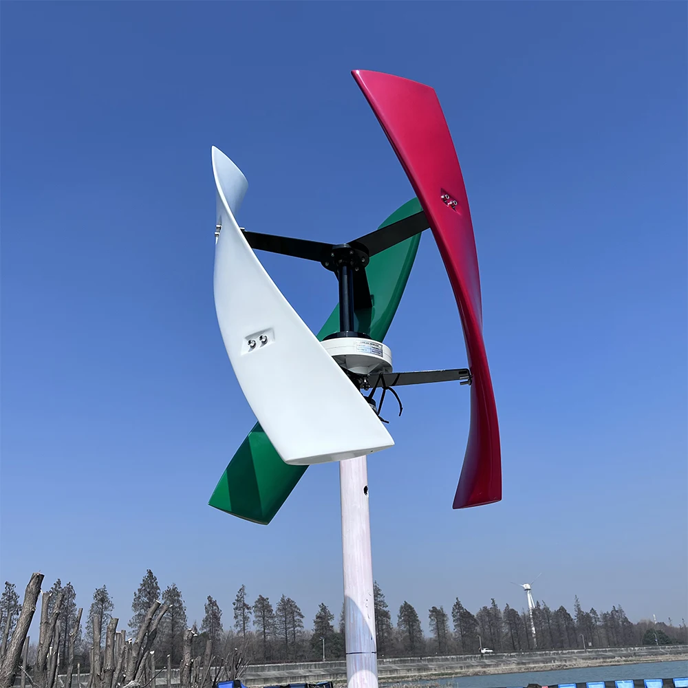 Wind Turbine Vertical High Voltage Generator 6KW 12V 24V 48V MPPT Charge Controller Home Use Hybrid Charge