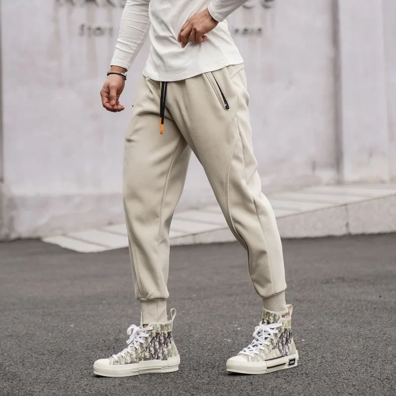 Large Size Training Fitness Sports Pants Autumn Running Casual Composite Fabric Long Trousers for Men And Women