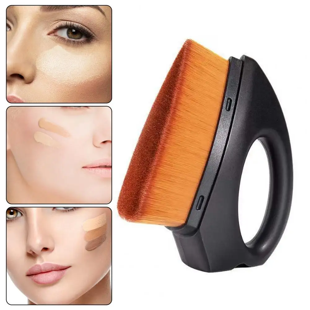 

Surface Brush Compact Size Flat-headed Foundation Brush Portable Dust-proof Makeup Tool for Women Ideal Gift Accessory Soft