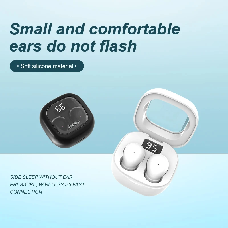 

Беспроводные Bluetooth-наушники SK19, TWS-вкладыши, невидимые наушники для сна, с микрофоном, шумоподавляющие наушники, Hi-Fi Музыкальная гарнитура