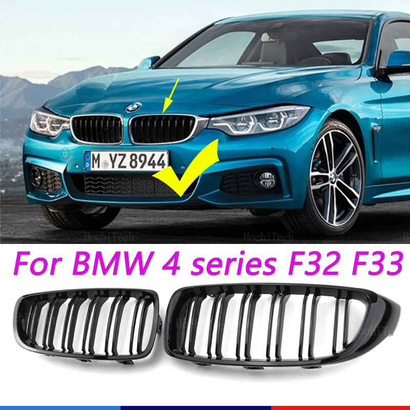 

Kidney Grille for BMW M4 M3 THE 4 Series Glossy Black ABS Racing Grill F32 F33 F36 F80 F82 F83 2013-2018 Front Bumper Styling