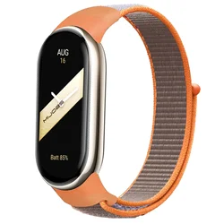Nylon Loop Sport Wristband Replacement Strap - Xiaomi Mi Band 8 (Orange)