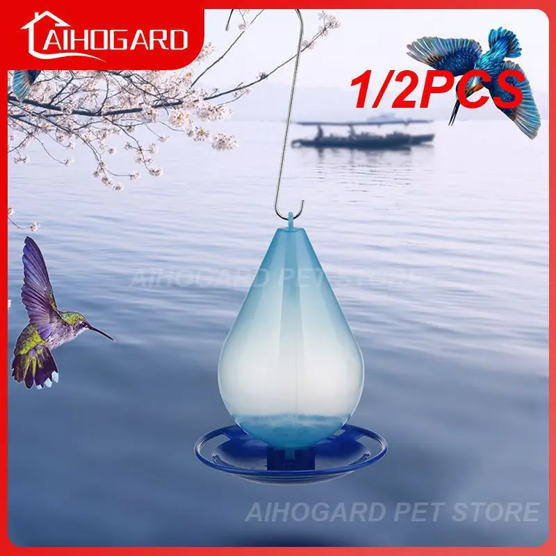 

1/2PCS Droplet Bird Waterer Hanging Wild Birds Water Feeder for Outdoor Garden Water Feeder For Bird