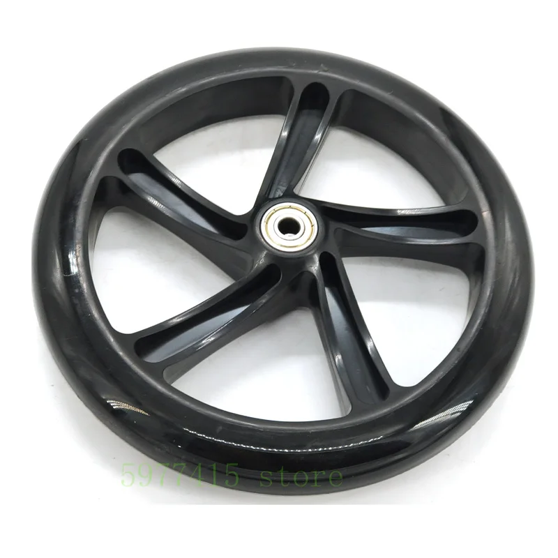 Scooter Wheel 200 mm PU Wheel Thickness 30 mm Bearing Hole 8mm