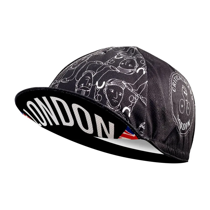 Red Retro Cycling Cap Black Series Most Popular Polyester Cycling Caps Sports Quick Dry Bicycle Hat Men Women Wear Absorb Sweat 2